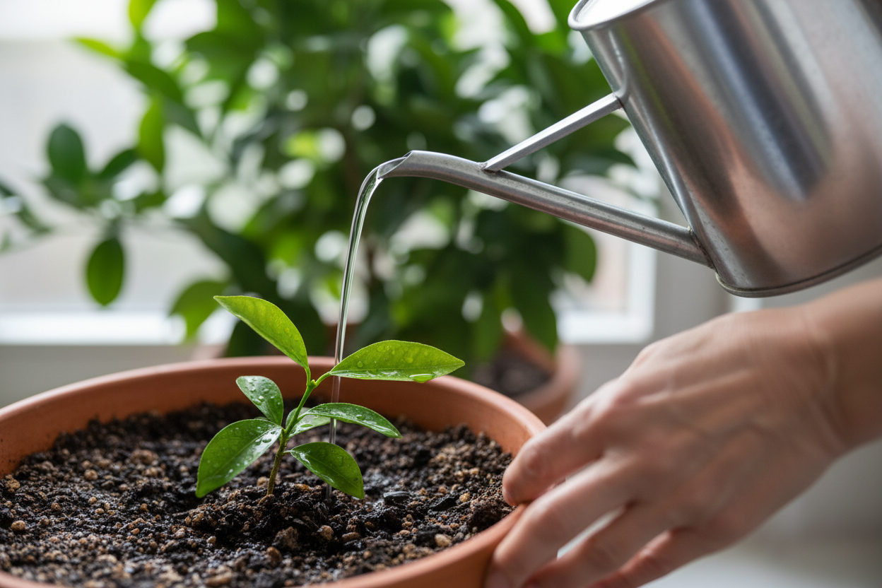 Irrigazione estiva: ogni quanto bagnare gli agrumi in vaso