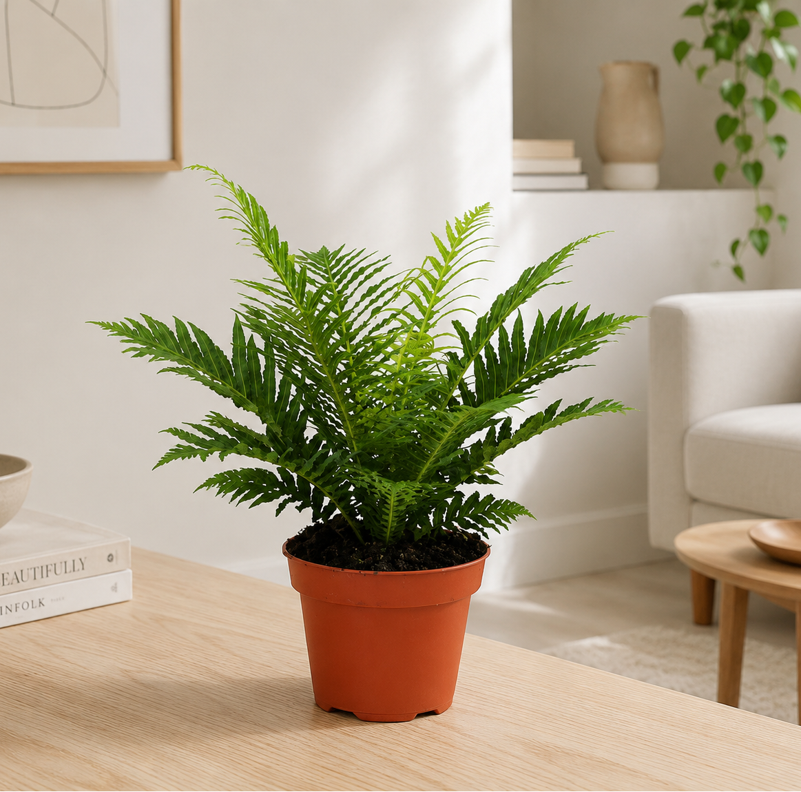 Blechnum Silver Lady in ambiente moderno