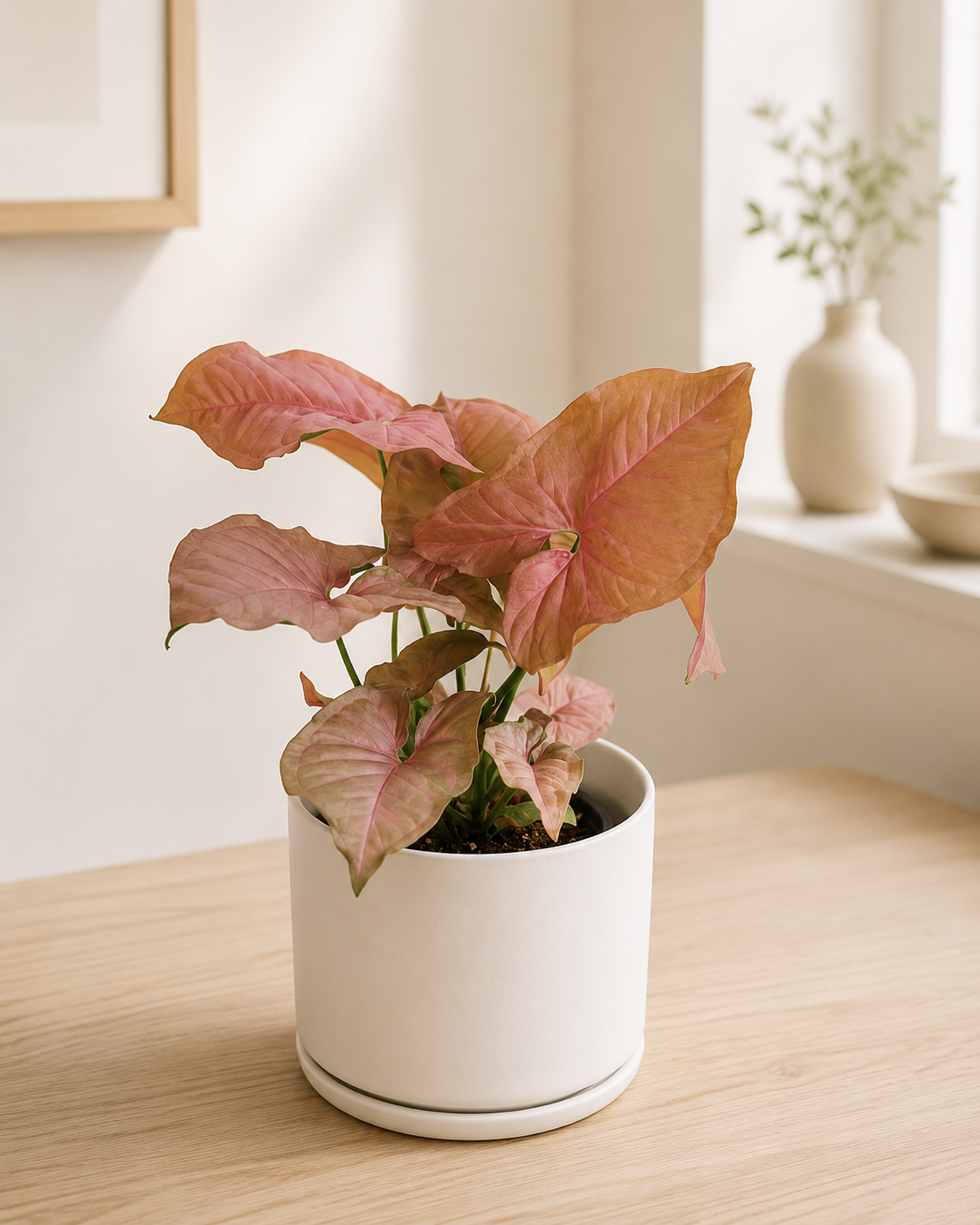 Syngonium Neon in ambiente moderno