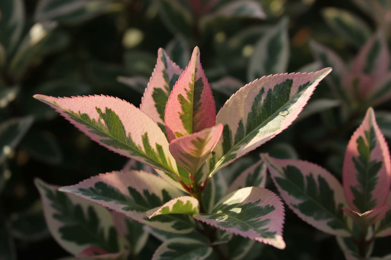 Photinia Pink Marble: come coltivare la varietà con foglie rosa e bianche
