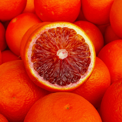 Primo piano di frutti di arancio Sanguinello