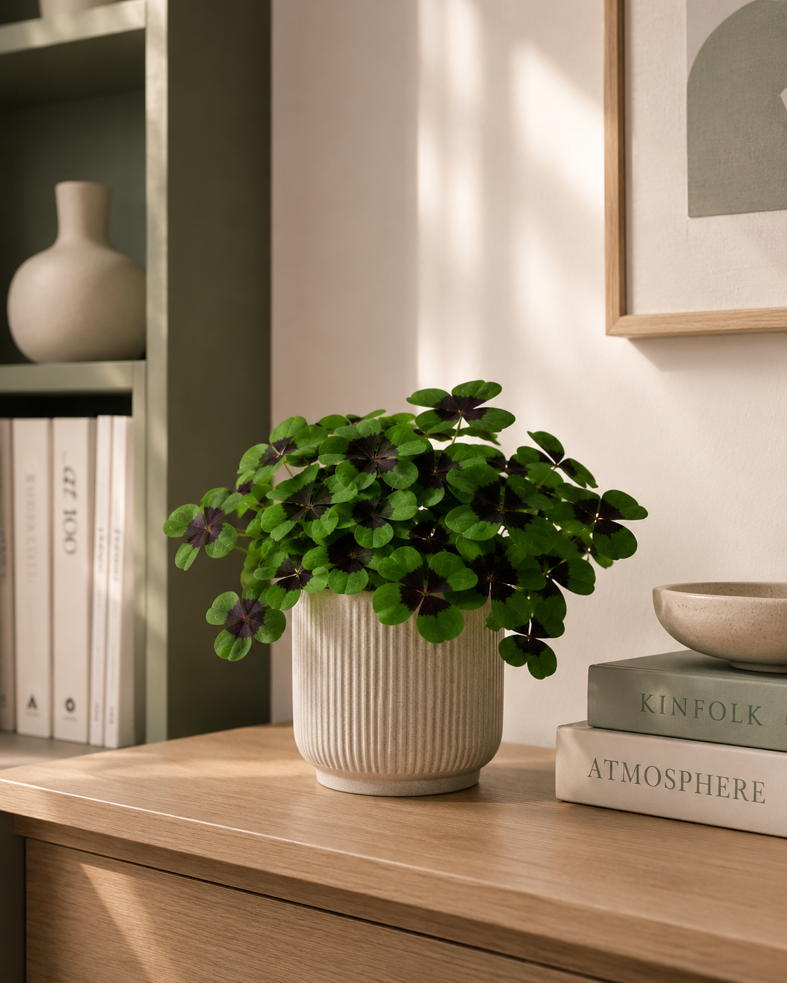 Oxalis deppei Iron Cross in ambiente minimal