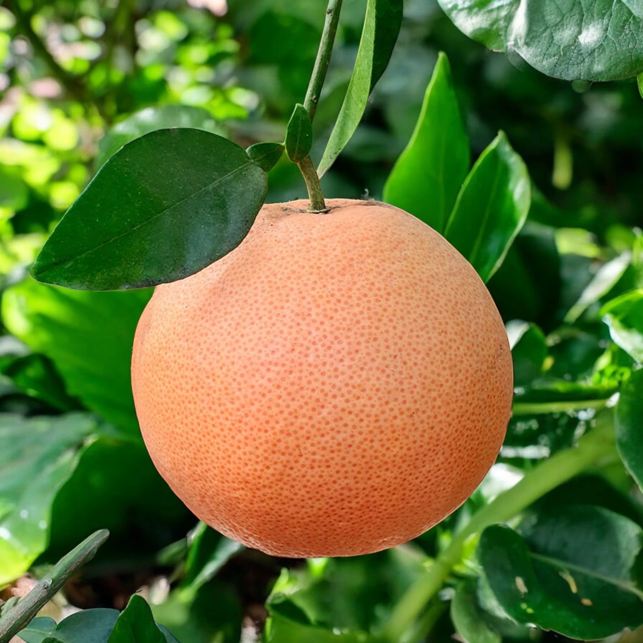 Frutto di pompelmo rosa maturo sull’albero