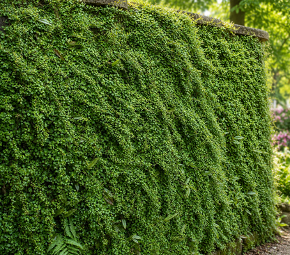 Parete verde di Muehlenbeckia complexa