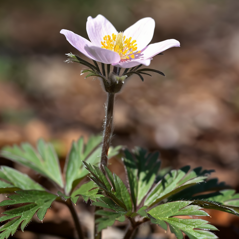 Anemone Tomentosa Robustissima fiorita in giardino, fiori rosa in autunno