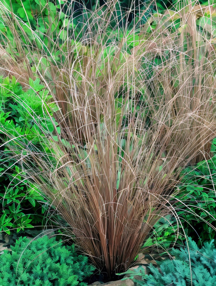Carex buchananii Erba Rame in vaso: design per esterni