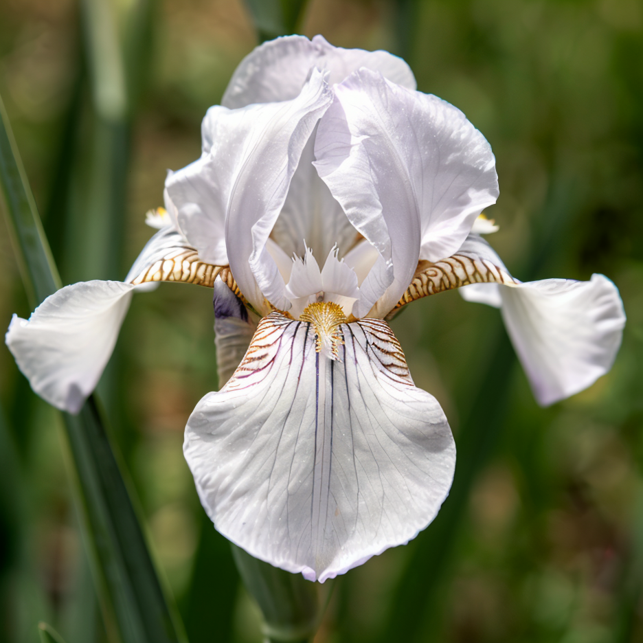 Iris unguicularis in piena fioritura, un tocco di colore nel giardino invernale.